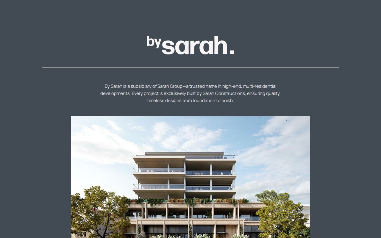 Sarah Group By Sarah Developments